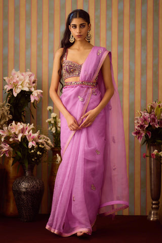 Saree Set – Purple Festive Wedding – Shyam Narayan Prasad