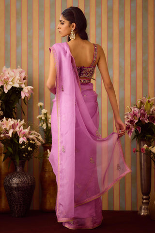 Saree Set – Purple Festive Wedding – Shyam Narayan Prasad