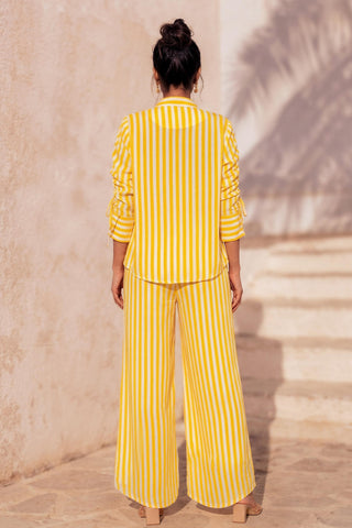 Yellow co-ord set for Contemporary Wear - Soft Vector Ludo by Nautanky