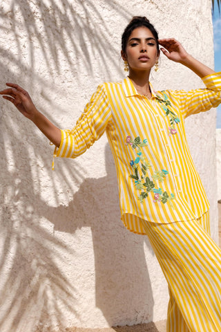 Yellow co-ord set for Contemporary Wear - Soft Vector Ludo by Nautanky