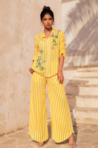 Yellow co-ord set for Contemporary Wear - Soft Vector Ludo by Nautanky
