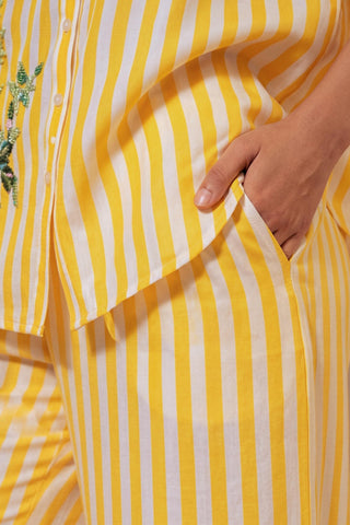 Yellow co-ord set for Contemporary Wear - Soft Vector Ludo by Nautanky