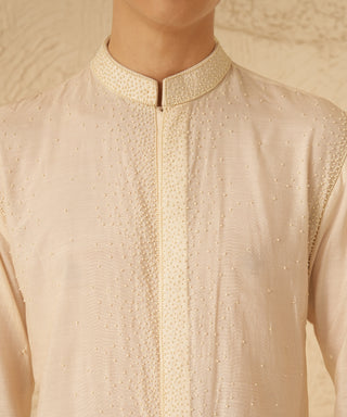 Kurta Set for Indian Wedding – Ivory Serenel Avion by Shreyansh Designs