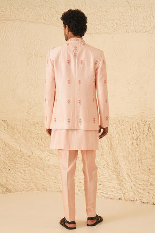 Indo Western Jacket Set for Contemporary Wear – Pink Serenel Cornel by Shreyansh Designs