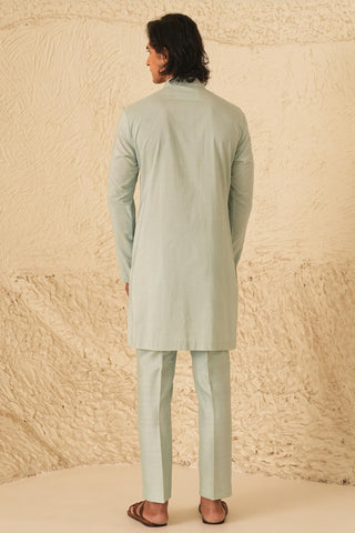 Kurta Set for Contemporary Wear – Blue Serenel Aurel by Shreyansh Designs