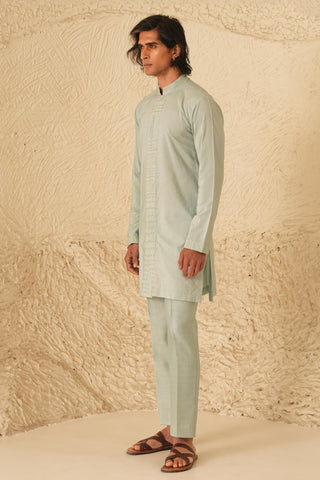 Kurta Set for Contemporary Wear – Blue Serenel Aurel by Shreyansh Designs
