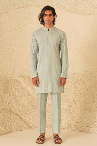 Kurta Set for Contemporary Wear – Blue Serenel Aurel by Shreyansh Designs