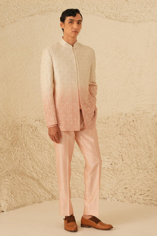 Pink Indo-Western Jacket Set for Indian Wedding – Serenel Lenardo by Shreyansh Designs