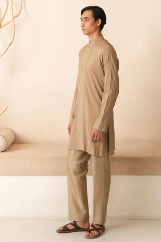 Gold Kurta Set for Indian Wedding – Serenel Ivans by Shreyansh Designs