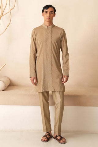 Gold Kurta Set for Indian Wedding – Serenel Ivans by Shreyansh Designs