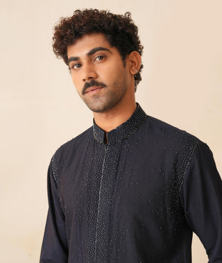 Designer Kurta Set for Indian Wedding - Blue Serenel Ravyn by Shreyansh Designs