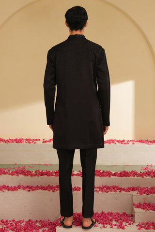 Kurta Set for Indian Wedding – Serenel Anthoney Black by Shreyansh Designs