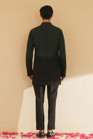 Wedding Kurta Set for Indian Wedding – Black Serenel Ilyan by Shreyansh Designs