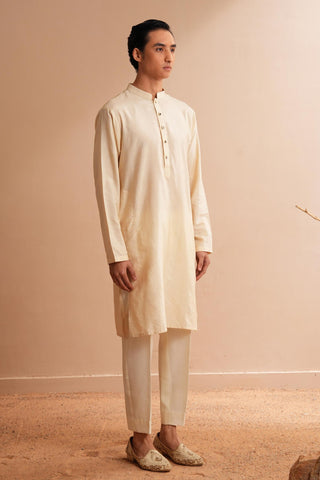 Kurta Set for Indian Wedding – Ivory Serenel Yermark by Shreyansh Designs