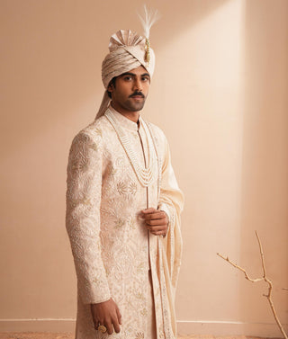Sherwani Set for Indian Wedding – Pink Serenel Azehrain by Shreyansh Designs
