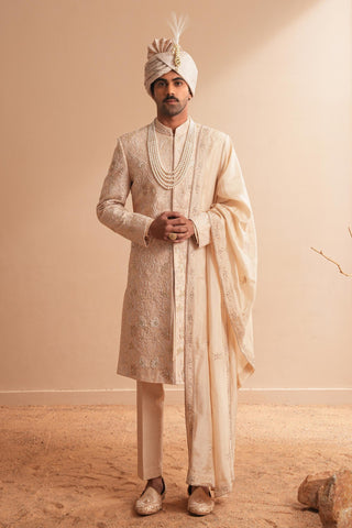 Sherwani Set for Indian Wedding – Pink Serenel Azehrain by Shreyansh Designs