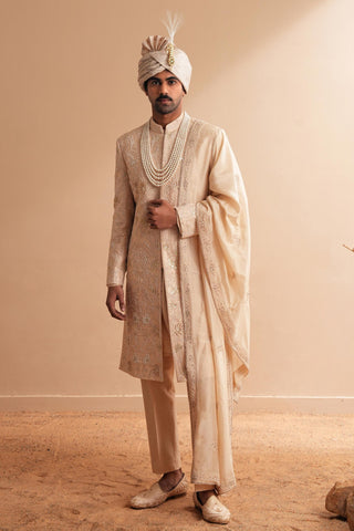 Sherwani Set for Indian Wedding – Pink Serenel Azehrain by Shreyansh Designs
