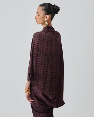 Purple Kaftan Dress Contemporary Wear â€“ Amaya by Aroka