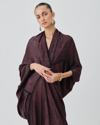 Purple Kaftan Dress Contemporary Wear – Amaya by Aroka