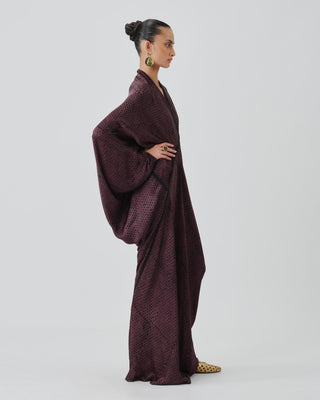Purple Kaftan Dress Contemporary Wear â€“ Amaya by Aroka