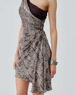 Beige Mini Dress Contemporary Wear – Odette by Aroka