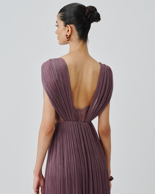 Purple Gown Contemporary Wear Bellflower by Aroka