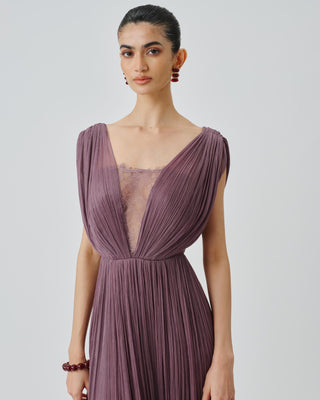 Purple Gown Contemporary Wear Bellflower by Aroka