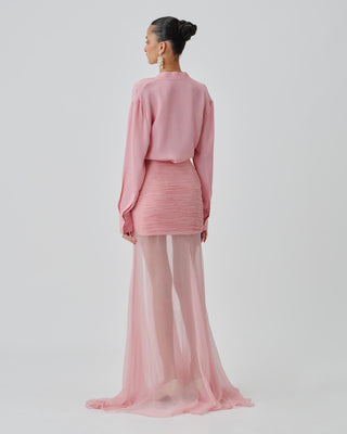 Pink Co-ord Set Contemporary Wear Rosaria by Aroka
