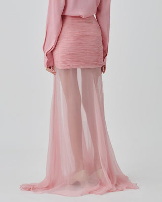 Pink Skirt Contemporary Wear Rosaria by Aroka
