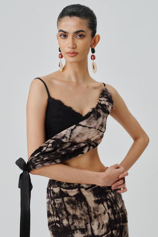Black Lace Bralette Contemporary Wear by Aroka