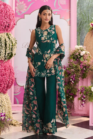 Kurta set Indian Wedding Green Rashi by Seema Thukral