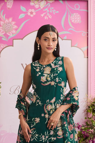 Kurta set Indian Wedding Green Rashi by Seema Thukral