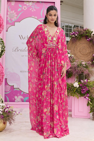Kaftan Contemporary Wear Pink Ridhi by Seema Thukral