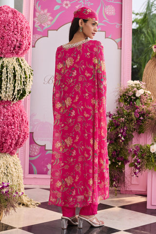 Kaftan Contemporary Wear Pink Myra by Seema Thukral
