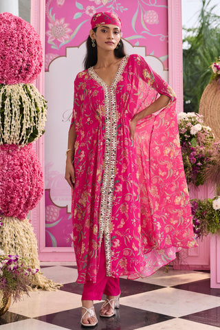 Kaftan Contemporary Wear Pink Myra by Seema Thukral
