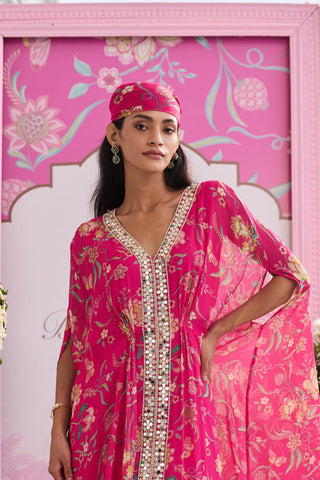 Kaftan Contemporary Wear Pink Myra by Seema Thukral