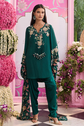 Kurta set Indian Wedding Green Syna by Seema Thukral