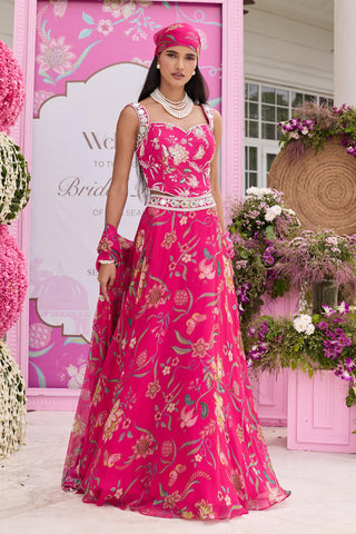 Skirt set Indian Wedding Pink Naina by Seema Thukral