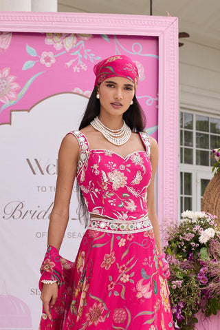 Skirt set Indian Wedding Pink Naina by Seema Thukral