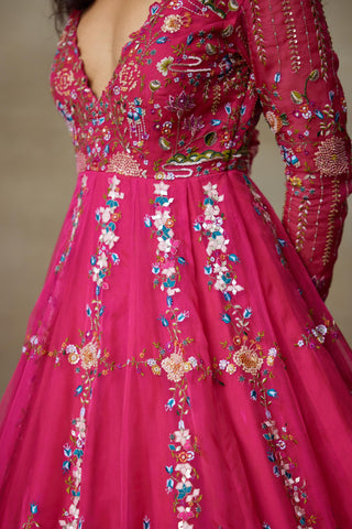 Pink Gown for Contemporary Wear – Queen Starling by Shasha Gaba