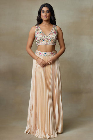 Lehenga Set Indian Wedding – Peach Stary by Shasha Gaba