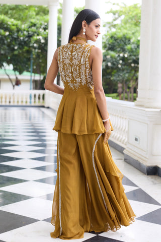 Gharara set Indian Wedding – Gold Supriya by Seema Thukral