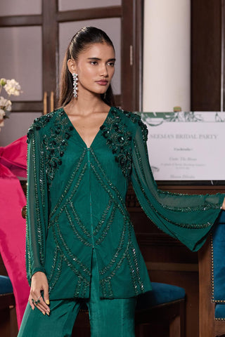 Jacket lehenga set Indian Wedding – Green Gazal by Seema Thukral