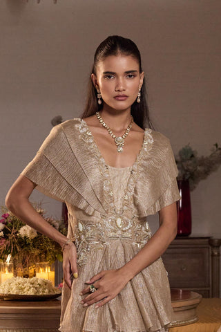 Draped skirt set Indian Wedding Kangana by Seema Thukral