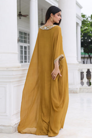 Draped kaftan Indian Wedding â€“ Gold Shipra by Seema Thukral