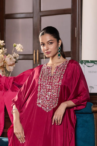 Draped kaftan Indian Wedding – Pink Sahiba by Seema Thukral