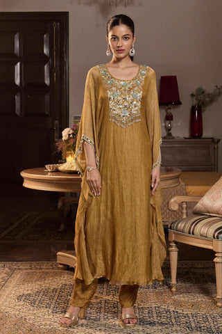 Kaftan Contemporary Wear Gold Amrita by Seema Thukral