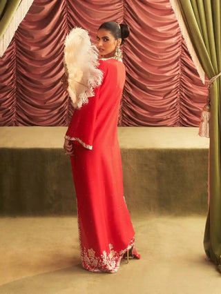 Beero rani pink kurta and bralet