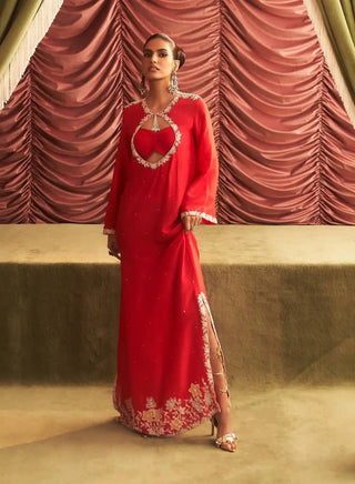 Beero rani pink kurta and bralet