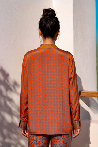 Co-ord Set Contemporary Wear - Orange Sundial by Nautanky